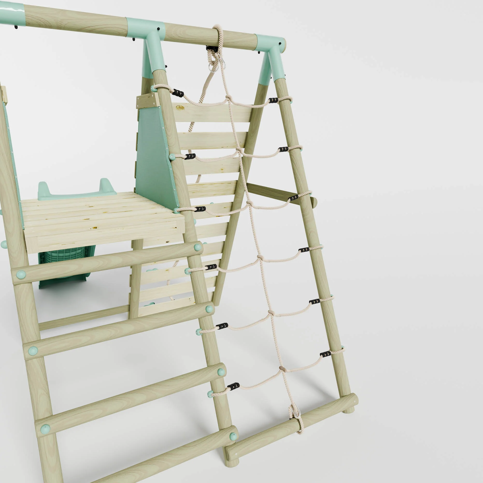 Single Baby Seat Swing with Climbing Wall & Slide - Image 6