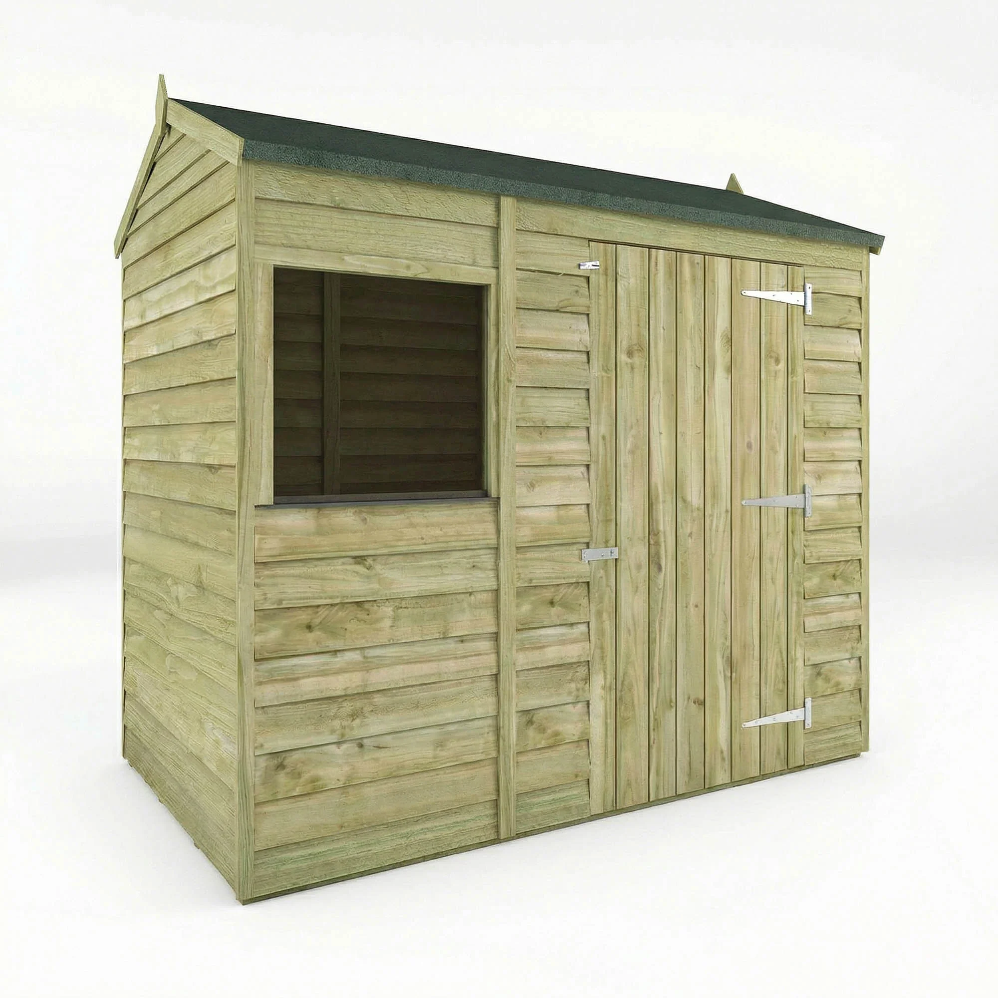 Value Overlap Single Door Apex Shed - Image 7