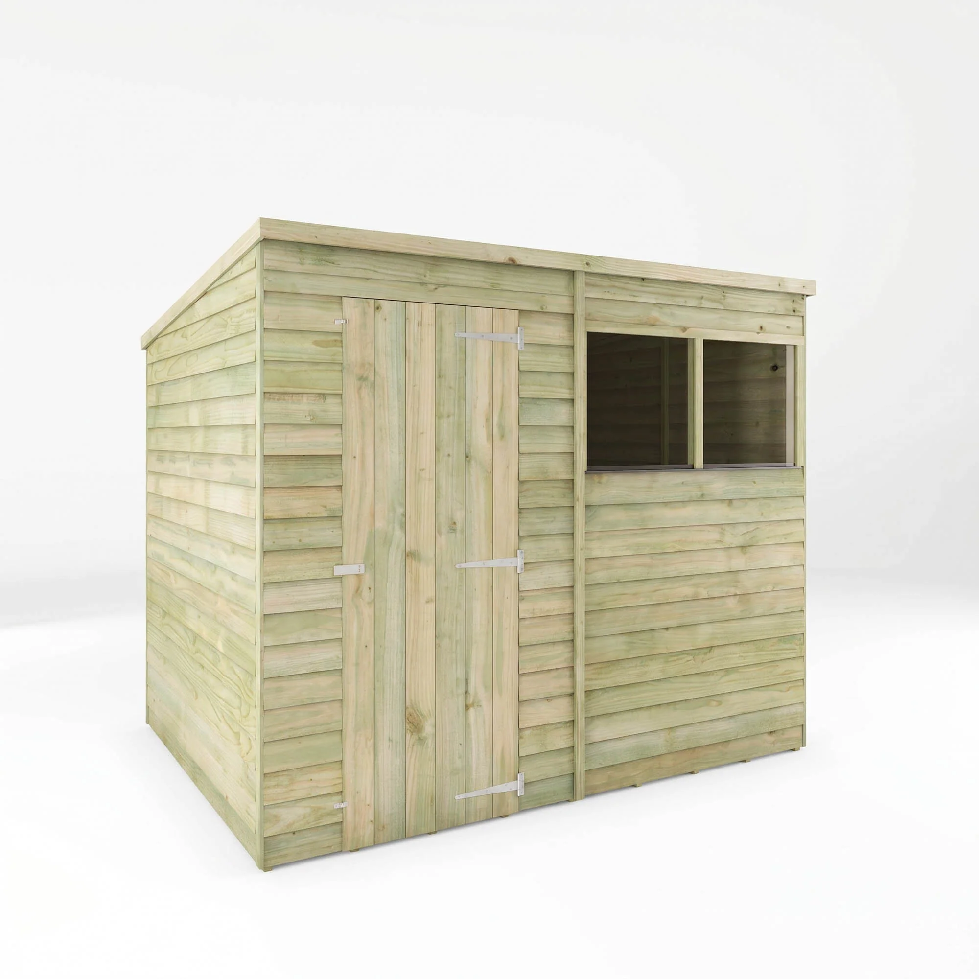 Value Overlap Single Door Pent Shed - Image 3